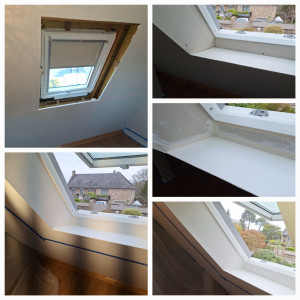 Photo de galerie - Création d'une lucarne de velux avec comme demande une tablette....