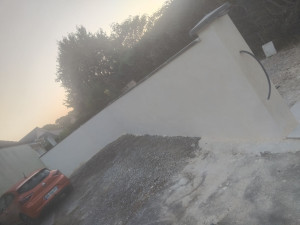 Photo de galerie - Enduit mur de clôture avec chapeu 