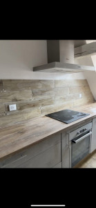 Photo de galerie - Pose Credence carrelage 