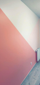 Photo de galerie - Mur d'une chambre en trois couleurs