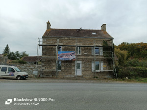 Photo de galerie - Pose de gouttière zinc