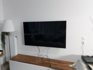 Photo de galerie - Pose de téléviseur  au mur Rouen rive droite  