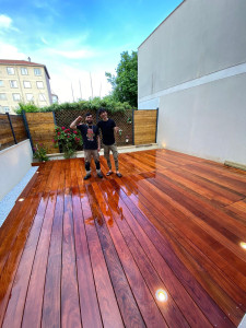 Photo de galerie - Pose de terrasse 