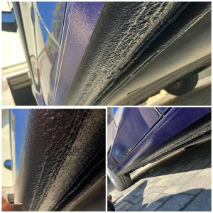 Photo de galerie - Application d’une protection de sous bassement voiture