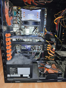 Photo de galerie - Nettoyage pc fixe + changement de pâte thermique . 
reinstallation windows 10 .