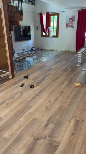 Photo de galerie - Pose d’un parquet stratifié 