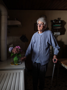 Photo de galerie - Simone telle que ses petits enfant l'ont toujours vue : pâtisserie et bons petits plats, mais aussi ses hortensias favoris. 