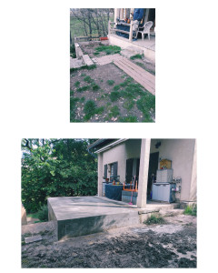 Photo de galerie - Extension d'une terrasse 
béton armée 