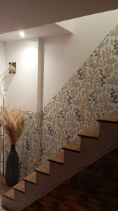 Photo de galerie - Monté d'escalier tapisserie
