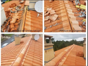 Photo de galerie - Rénovation de faîtage