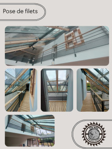 Photo de galerie - Pose de filet de protection