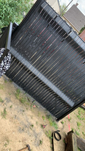 Photo de galerie - Pose grillage 