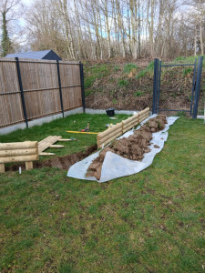 Photo de galerie - Commencement des travaux , pour un parcours de tortue 