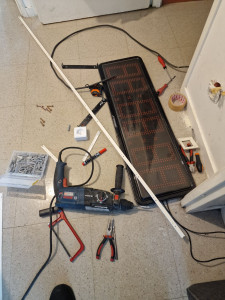 Photo de galerie - Pendant le montage de l'horloge