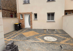 Photo de galerie - Réalisation de pavé avec dessin