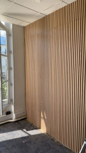 Photo de galerie - Pose panneaux acoustique 