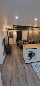 Photo de galerie - Pose radiateur / parquet / montage de meuble cuisine salon 
