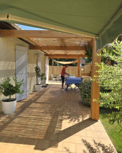 Photo de galerie - Pergola en douglas, 7mx4m