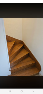 Photo de galerie - Remise en état escalier bois 
