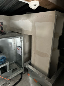 Photo de galerie - Réalisation gaine promat pour desanfumage 