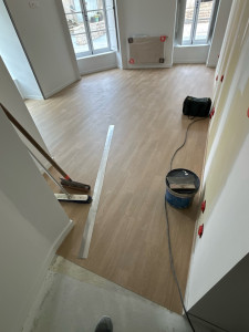 Photo de galerie - Pose de revêtement sol souple