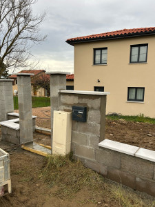 Photo de galerie - Entrée de maison + murette 