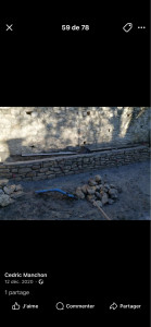 Photo de galerie - Muret bâti en pierre