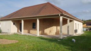 Photo de galerie - Enduit façade façonnage pierre