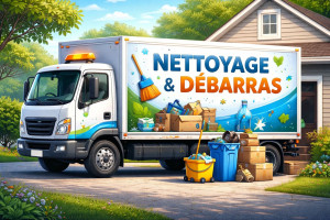 Photo de galerie - Service de nettoyage intérieur et extérieur et débarras maison et locaux.Evacuation tout déchets.

