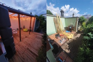 Photo réalisation - Bricolage - Petits travaux - Timothe M. - Chantilly (Centre-Gare) : Création d'une terrasse couverte