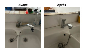 Photo de galerie - Changement mitigeur évier 