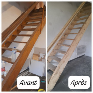 Photo de galerie - Nettoyage et ponçage 