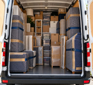 Photo de galerie - Chargement camion couverture protection