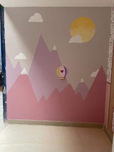Photo de galerie - Réalisation d'un exercice décoration libre dans mon école 
parfait pour une chambre d'enfant 
