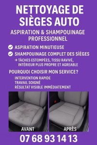 Photo de galerie - Nettoyage sièges 