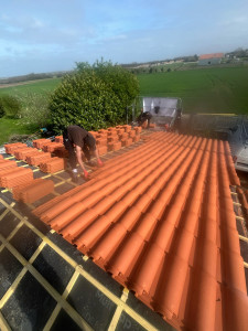 Photo de galerie - Pose des tuile 