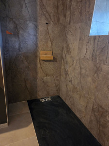 Photo de galerie - Pose d'une douche+carrelage 