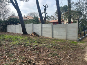 Photo de galerie - Mur poteaux plaques 