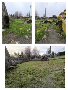 Photo de galerie - Remise au propre d'un terrain et rangement du bois