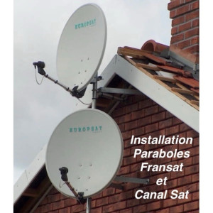 Photo de galerie - Pose de Paraboles. TNT par Satellite et Canal Sat et Canal +.