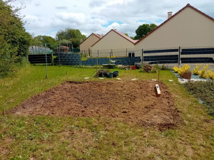 Photo de galerie - Applanissement du terrain pour pose d'une piscine