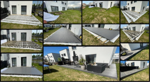 Photo de galerie - Terrasse en bois composite sur plots