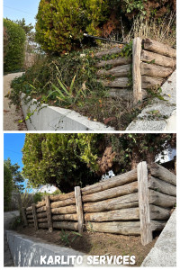 Photo de galerie - Désherbage complet des massifs 