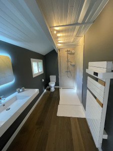 Photo de galerie - Conception d’une salle de bain sur plan 3D.  