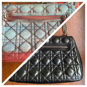 Photo de galerie - Restauration et peinture d'un sac