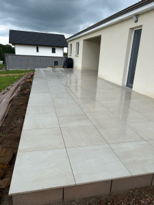 Photo de galerie - Terrasse en grès céramique 