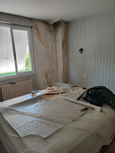 Photo de galerie - Travaux de réfection suite dégât des eaux (avant) 