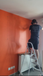 Photo de galerie - Pose d’une verrière ( AVANT ) 