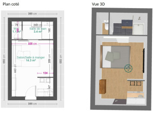Photo de galerie - Illustration d'un studio pour préparation avant travaux