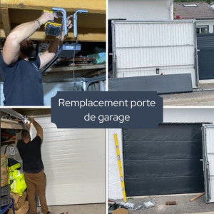 Photo de galerie - Remplacement porte de garage